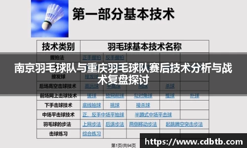 南京羽毛球队与重庆羽毛球队赛后技术分析与战术复盘探讨